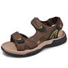 Handmade Mens Sandals Genuine Leather Sandals Men Outdoor Summer Shoes Casual Flats Lightweight Fashion Men Sneakers Beach Shoes