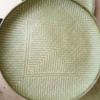 Large Round Bamboo Woven Winnowing Basket with Reinforced Deep Design for Household or Farmhouse Use.