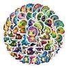 50 Cute Little Dinosaur Boy Children Cartoon Stickers Pencil Case Mobile Phone Computer DIY Waterproof Decorative Stickers