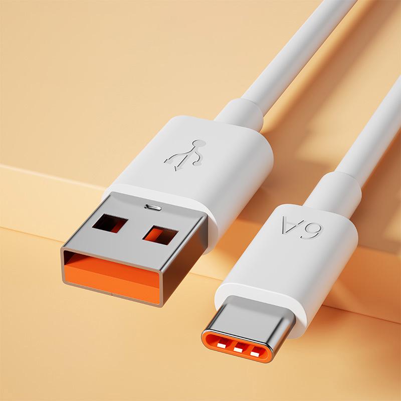 Luminous 120W Type-C Super Fast Charging Cable for Apple, Huawei, Xiaomi - 6A Capacity