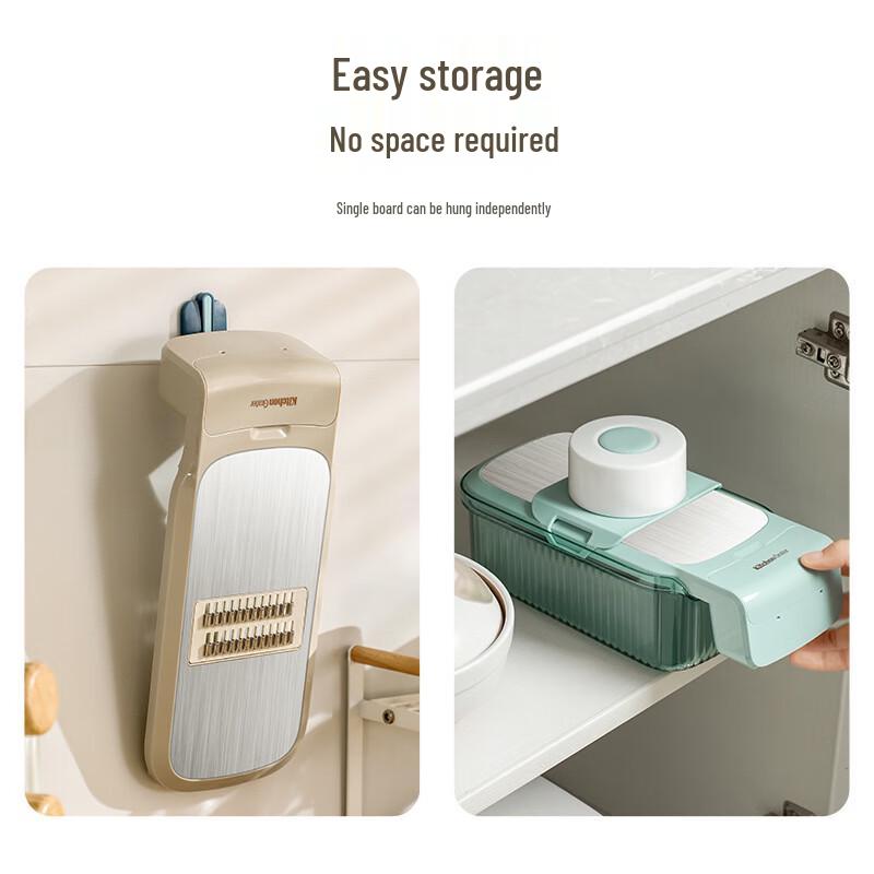 Chang Baosen Multifunktionaler Gemüseschneider mit Abtropfkorb