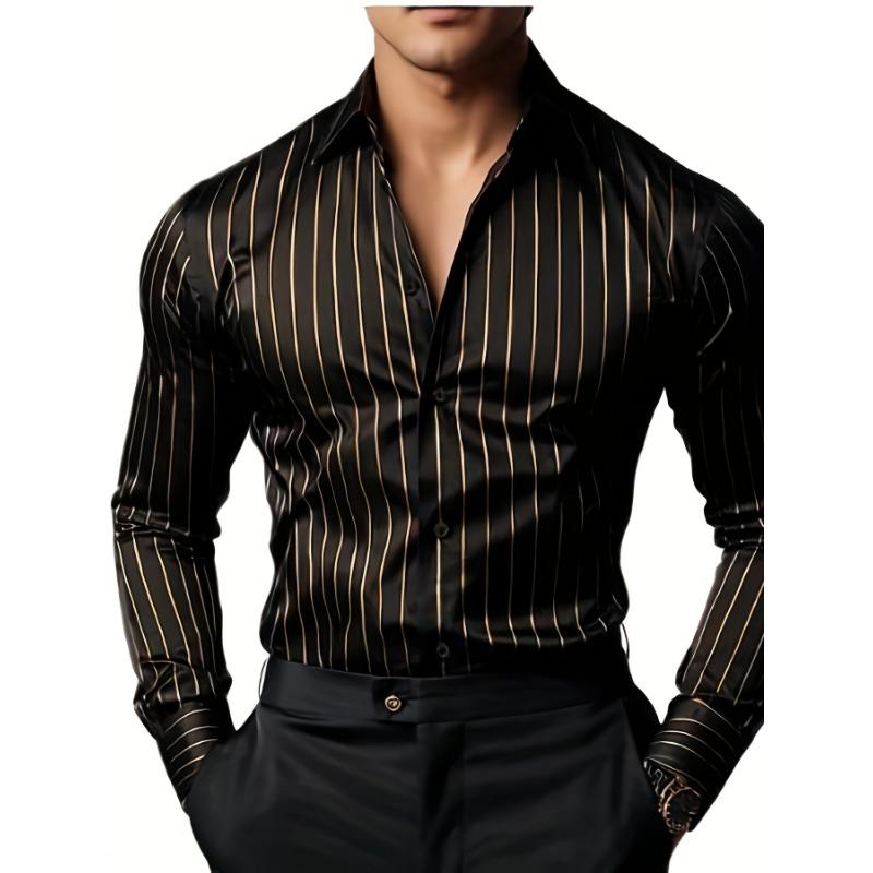 Men S Striped Long Sleeve Shirt S