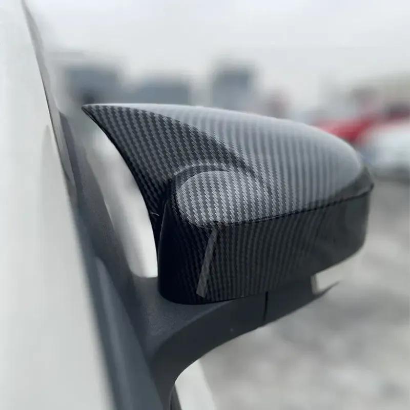 For Ford Focus MK3 2012 2013 2014 2015-2018 ABS Car Rearview Side Mirror Cover Wing Cap Exterior Door Trim Adhesive Sticker