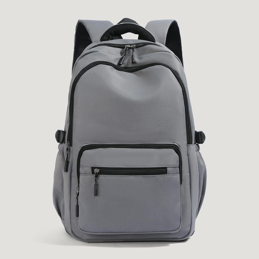 School bag, simple and fashionable, unisex travel casual school bag, large capacity backpack, trendy wear-resistant, water-repellent student bag