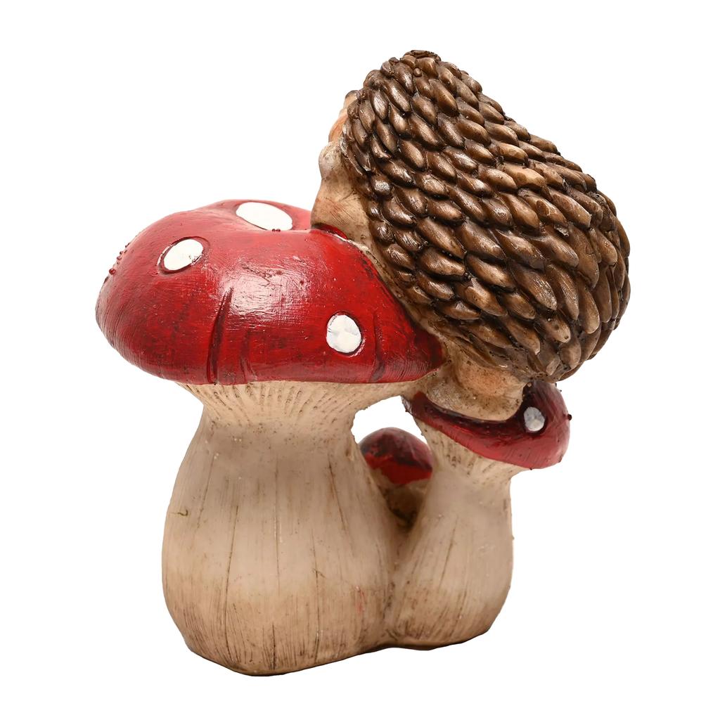 Country Living Hedgehog Resting On Mushroom Ornament