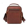 Borsa a tracolla da uomo in pelle Crazy Horse Borsa a tracolla in pelle Casual Vintage Zaino Grande capacità Vera pelle Borsa da uomo Premium