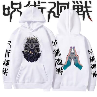 Japan Anime Trend Jujutsu Kaisen Graphic Hoodies Vintage Oversized Hooded Hip Hop Long Sleeves Cotton Hoodie Men Women Clothes