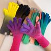 2022 New Knitted Gloves Women Sub-finger Leakage Finger Touch Screen  Wind Winter Warm Ski  Full Finger Gloves Gloves