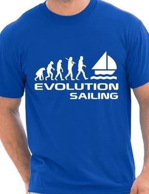 Evolution of Sailing Watersports Herren-T-Shirt Geschenk Größe S-XXLWird In Neuem Fenster Oder Tab Geöffnet