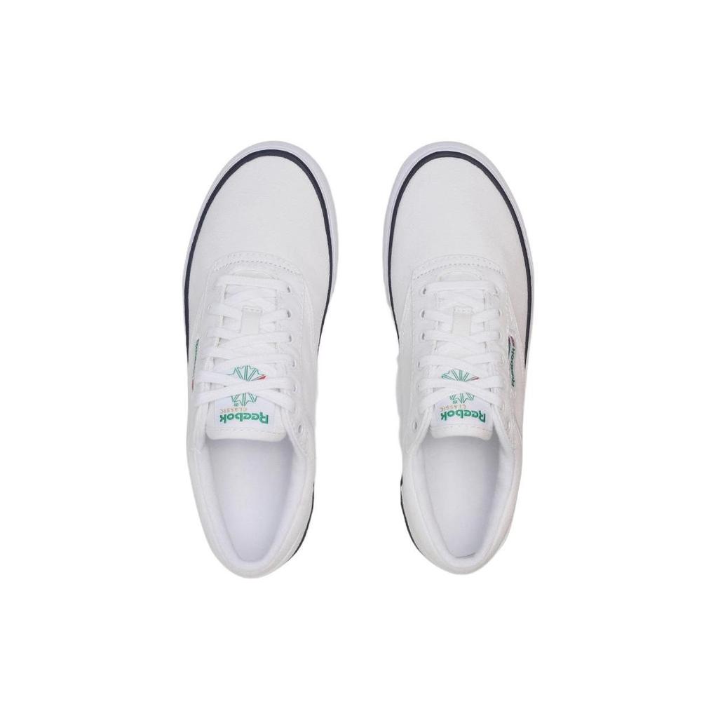 Reebok Club C PU Classic Logo Design Wrap Low-Top Sneakers Unisex sneakers White FY5597