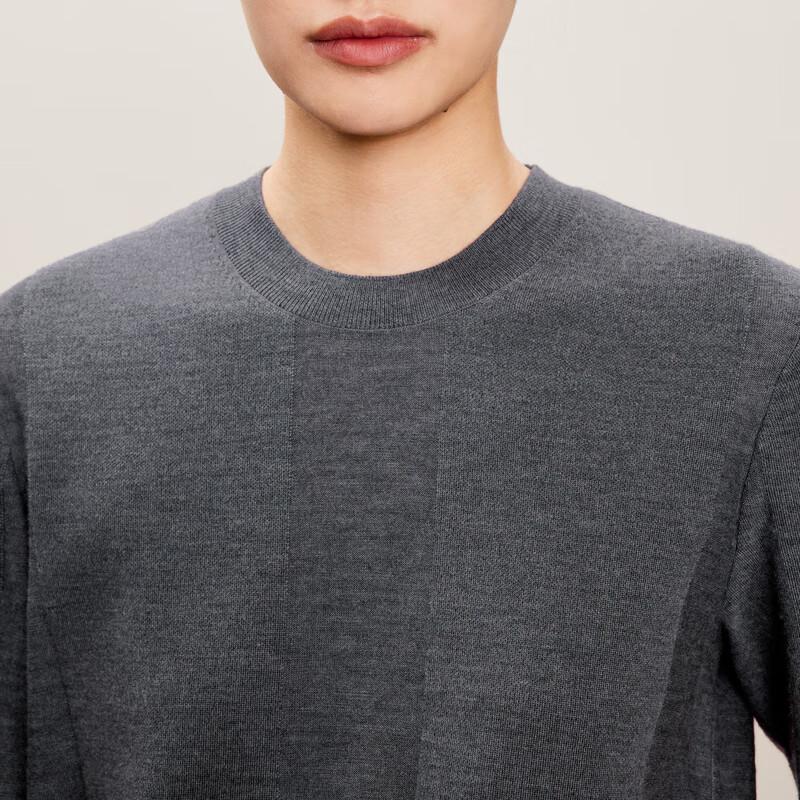 LESS 2024 Autumn Lambswool Cashmere Round Neck Short Sleeve Sweater