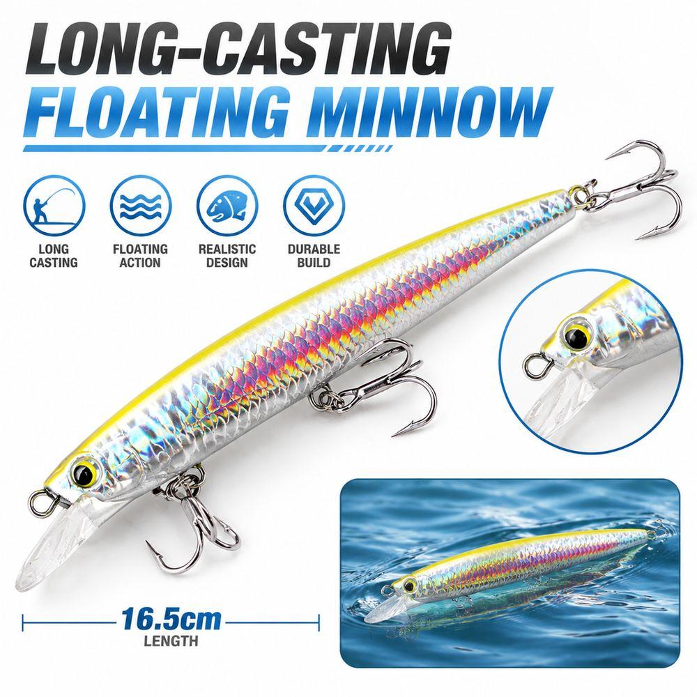 Wide Tongue Depressor Simulated Fish Body 3D Bionic Fish Eyes Hard Bait Freshwater Fishing