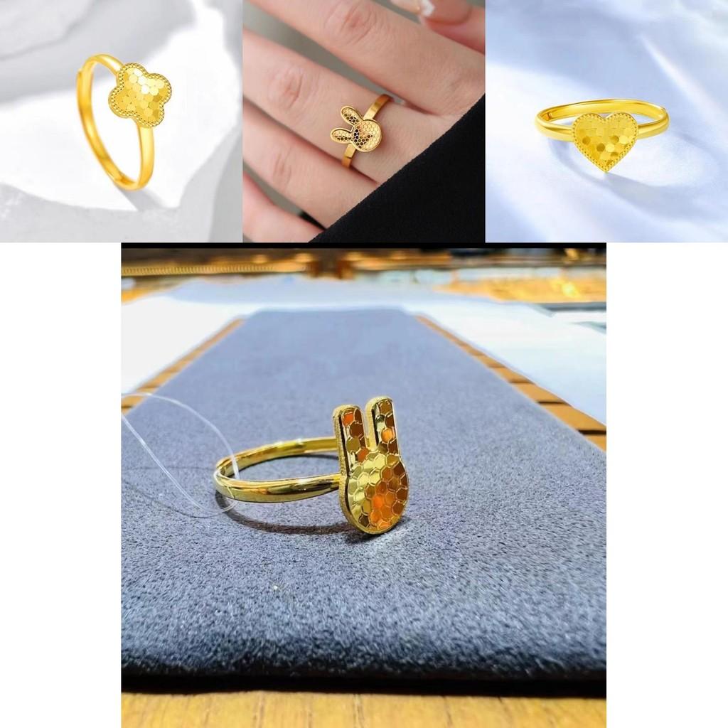 Exquisiter Fischschuppen-Waben-Herzring für Damen, gefertigt aus vergoldetem Kupfer