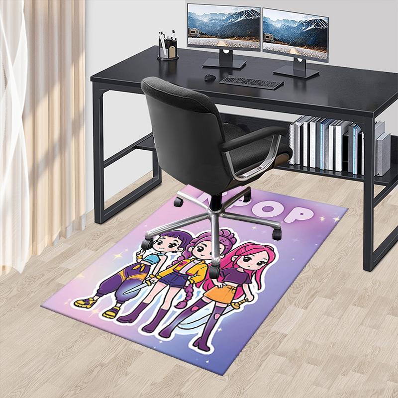 

1pc KPOP Anime Cartoon Design Chair Mat - Festival Gift for Office, Home Decor, Living Room, Bedroom, Game Room - Non-Slip Carpet Suitable for All Sea 60cm by 90cm