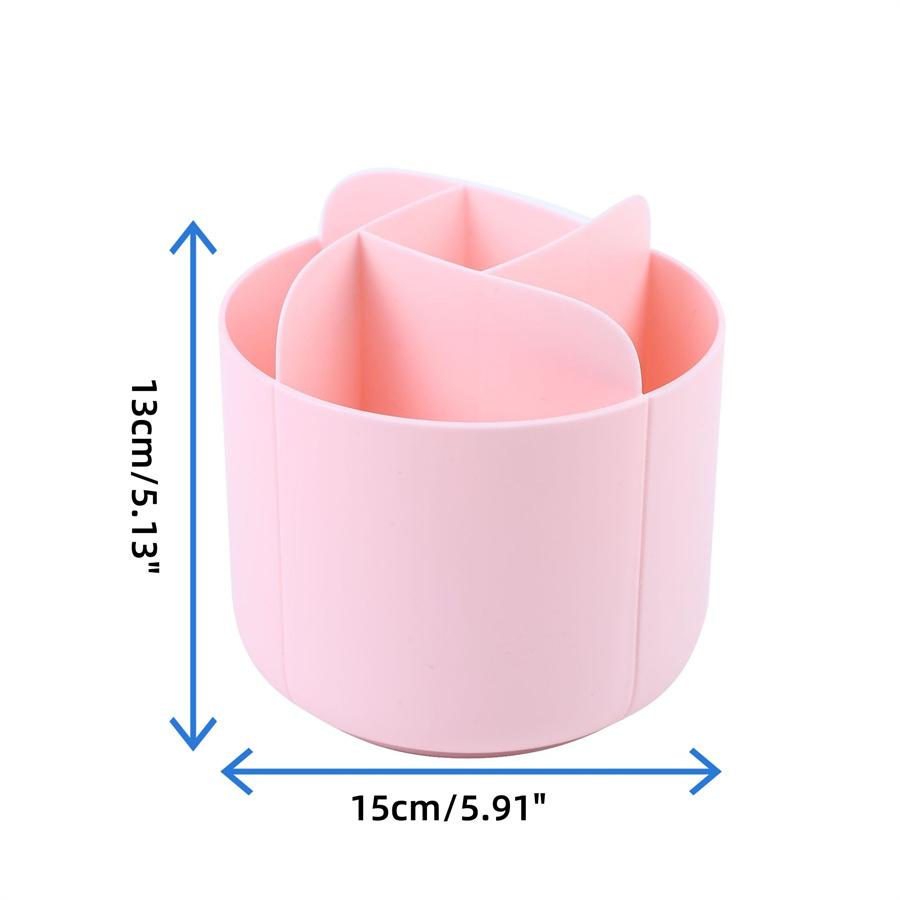 Drehbarer Stifthalter für den Schreibtisch, kreativer, multifunktionaler Schülerschreibtisch, Regal mit mehreren Fächern, einfacher Kosmetik-Organizer