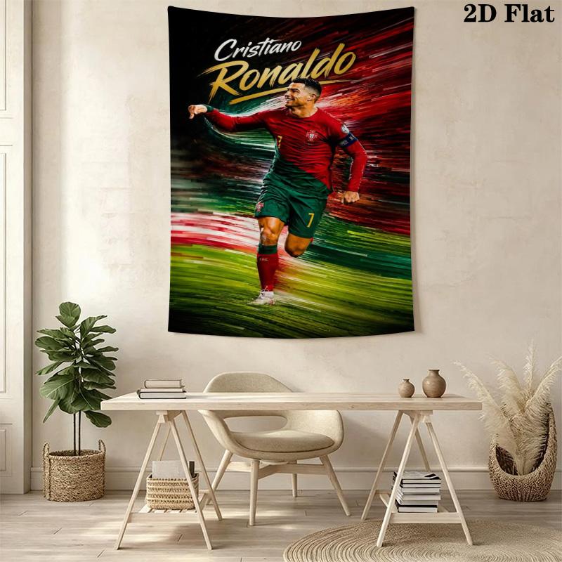Ronaldo'S Pride Portugal'S Soccer Legend Bedding 1 Duvet Cover 2 Pillowcase Without Core Soft And Comfortable Christmas Birthday Gift