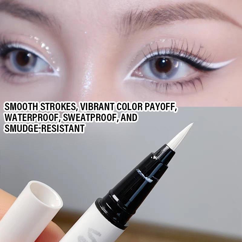 Matte White Eyeliner Liquid Pen Lying Silkworm Pencil Brighten Corners of Eyes Ultra-thin Waterproof Pigment Eyeshadow