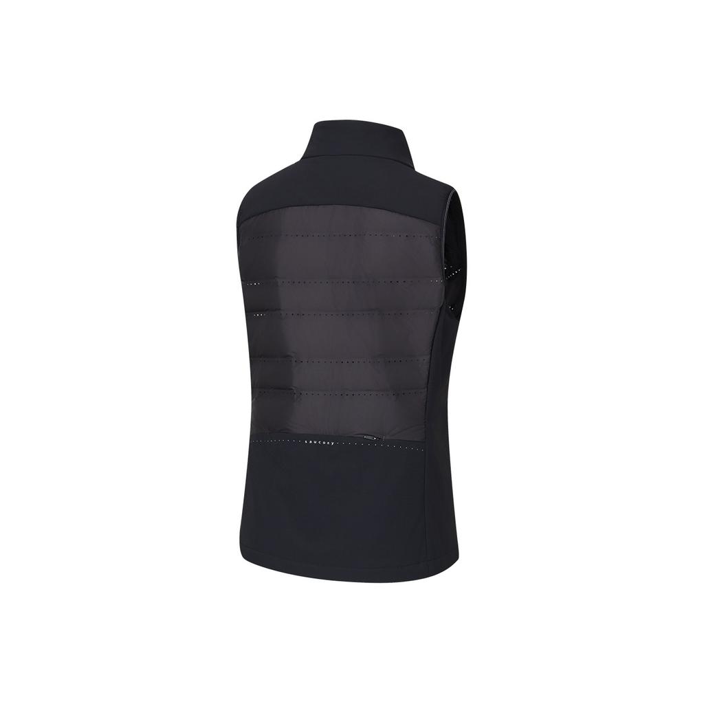 SAUCONY Running Training Series Fashion Comfortable Skin-Friendly Stand Collar Down Vest Unisex Vests SA1250PV94T-BK001