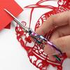Floral Pattern Sewing Scissors Zinc Zinc Zinc Alloy Embroidery Needlework Tools  Everyday Use