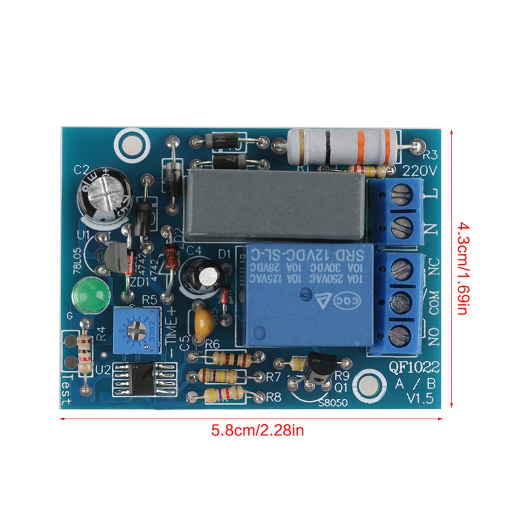 220VAC   Timer Delay Turn Off   Time Relay Module Load (0.10 Hr)