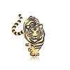 Vintage Tiger Brooch Alloy Animal Design Gift For Men Women