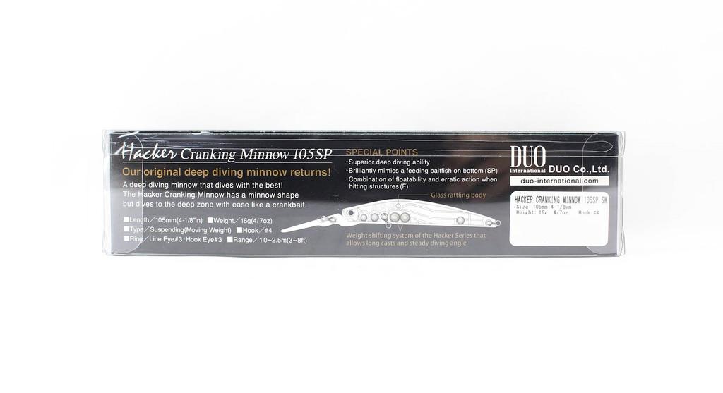 DUO Hacker Slaver Cranking Minnow 105SP SW Suspend Lure ANA0842 (9700)