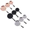 Vintage 3Pcs Miniature Kitchenware Set Alloy Pots Pans For 1/12 Dollhouse