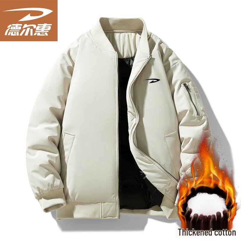 Deerhui Men's Thickened Baseball Collar Jacket