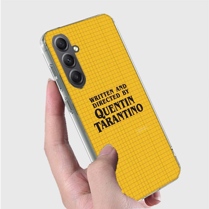 Written And Directed By Quentin Tarantino Phone Case for Samsung A16 A26 A36 A56 A17 A37 A57 A07 A06 A02S A03 A04S A05S Galaxy N