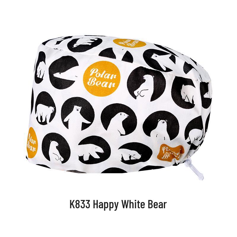 Oddychający Czysta Bawełna Czepek Chirurgiczny dla Lekarzy i Pielęgniarek