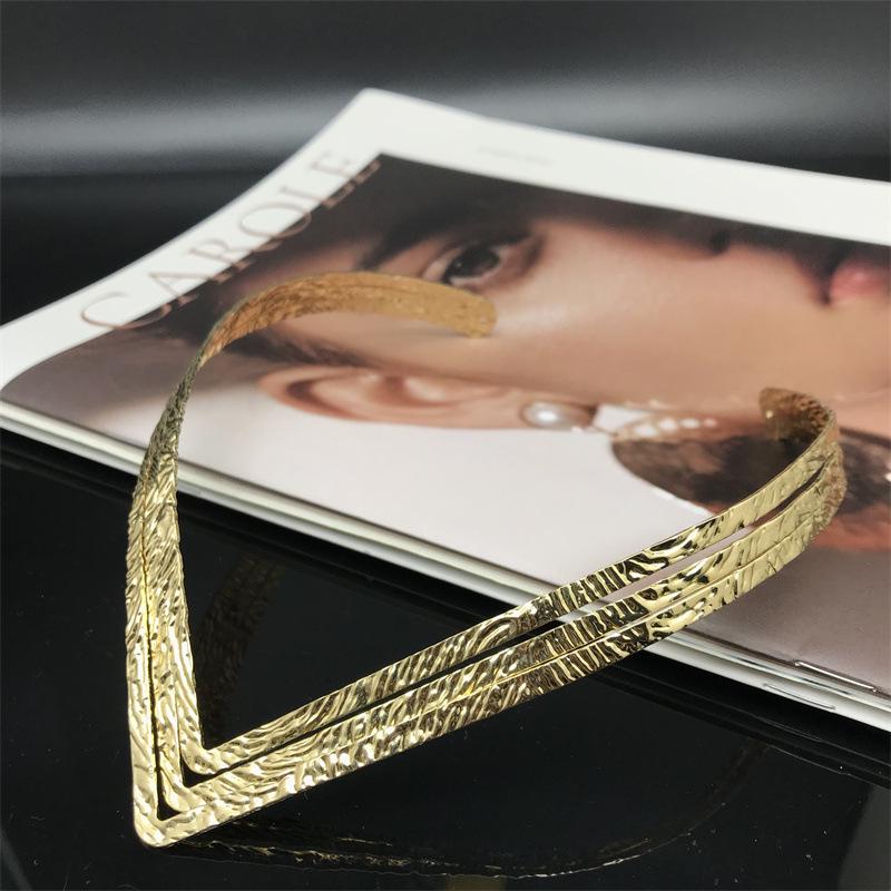 European & American Exaggerated Punk Metal Choker Necklace