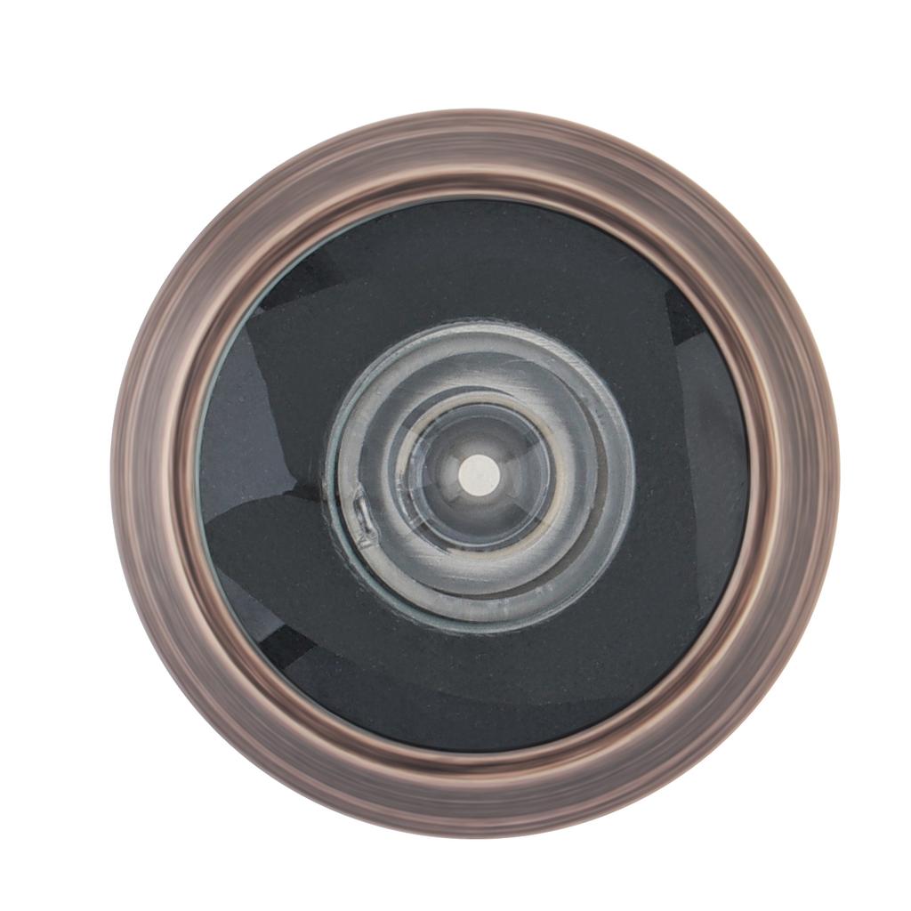 200 Degree Oil Rubbed Bronze 16mm Peep Hole Solid Brass Security for 1.57 To 2.56 Inch Doors Home Office Hotel Heavy Duty Rotating Privacy Cover