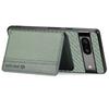 For Google Pixel 7a PU Leather Coated PC+TPU Magnetic Phone Cover Carbon Fiber Texture Shockproof Anti-sratch Phone Case Wallet Kickstand