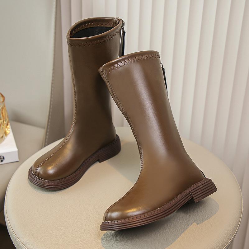 Autumn Winter Korean Princess Tall Boots for Girls Anti Slip Soft Sole High Top Boots Fashion Casual for Big Kids
