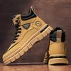 Autumn and Winter New Men's High-top Martin Boots Tooling Locomotive Shoes Versatile Casual Shoes Trendy Shoes Outdoor