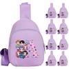 26 Litere Engleze K-pop Demon Hunters Kawaii Geantă de Piept pentru Băiat Fată Anime Desene Animate Geantă de Umăr Portabilă pentru Studenți Geantă Crossbody Geantă de Piept Cadou pentru Copil