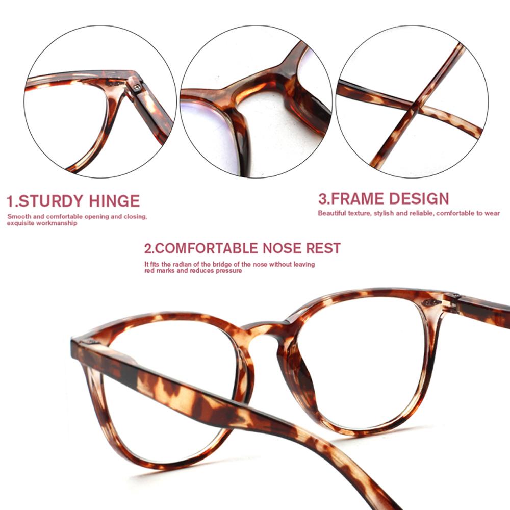 Turezing Reading Glasses For Women Men Hd Lenses Spring Hinges Comfortable Simple Prescription Glasses
