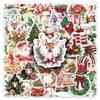 50 Retro Watercolor Christmas Stickers Holiday Decorations Hand Curtain Water Cup