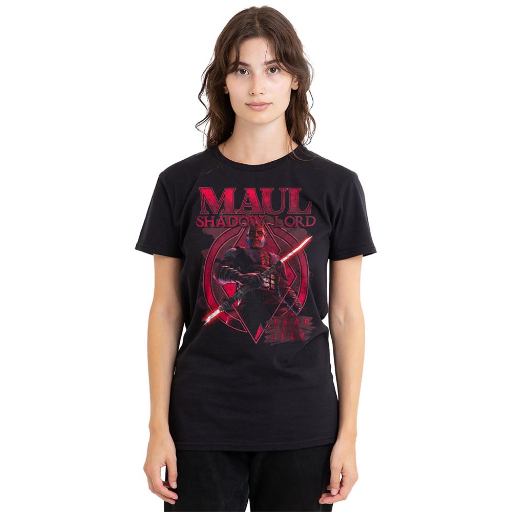 Krieg der Sterne: Maul-Shadow Lord Damen T-Shirt 'Angst ist mein Verbündeter'