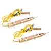 2x Test Licht Sonde Stift Schaltung Sicherung Kupfer Bleistift DC 6V/12V/24V Spannung Tester Flexible gute Zug Festigkeit
