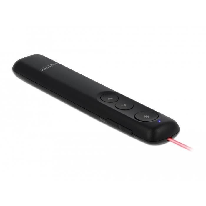 Télécommande - DELOCK - 64092 - Noir - 2.4 GHz - Pointeur laser - 30 m