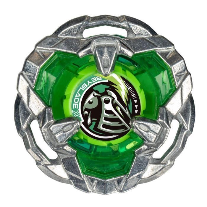 Beyblade X, Starter Pack Helm Knight 3-80N avec toupie de compétition à rotation droite de type défense et lanceur, à partir de 8 an