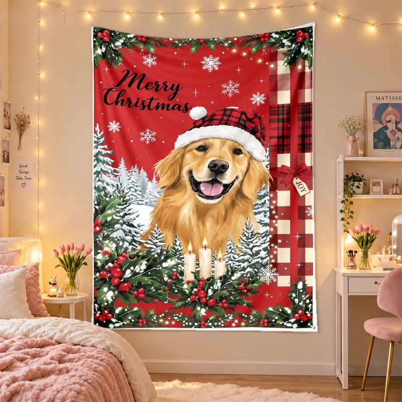 Tapiz Navideño Colgante de Pared Para Dormitorio Sala de Estar Decoración de Pared Regalo Festivo