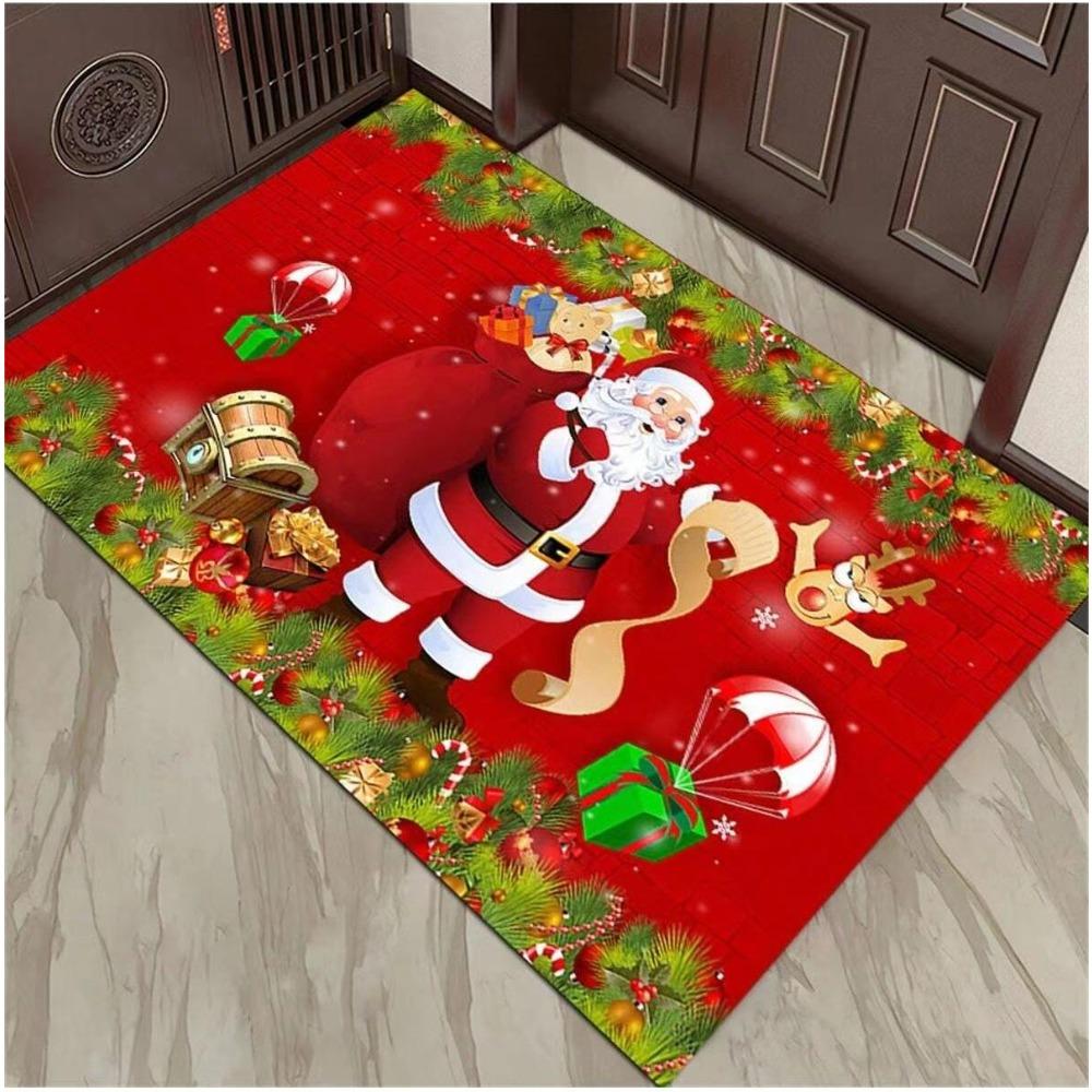 Christmas Door Mat Entry Door Mat Home Festive Cartoon Mat Non-Slip