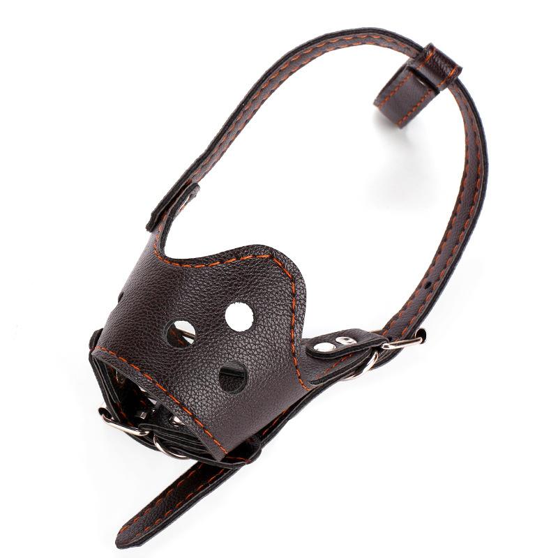 

Регулируемая маска-намордник из искусственной кожи для щенков и больших собак, защита от укусов, аксессуары для домашних животных для маленьких, средних и больших собак, ошейники для питбулей XL-suit 37.5-55.0kg