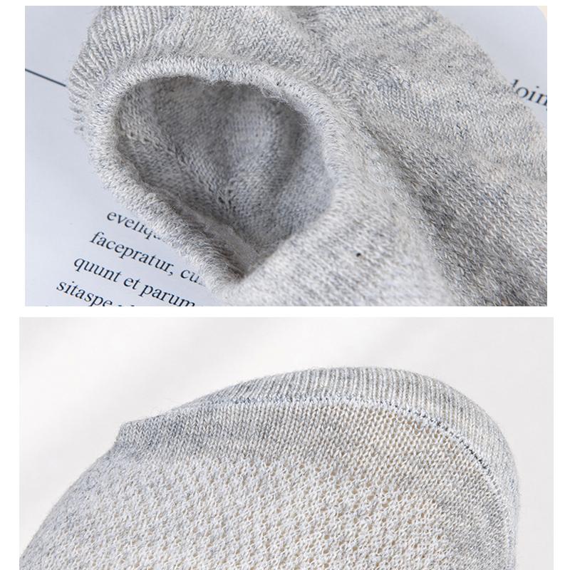10Pair Men Boat Socks Summer Autumn Breathable Fashion Non-slip Invisible Cotton Socks Male Ankle Sock High Quality Size 38-45