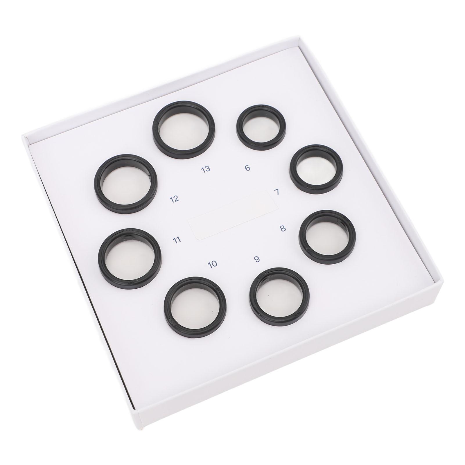 

8 шт. Набор для определения размера смарт-колец от 6 до 13 размеров, пластиковое кольцо для здоровья, модель для выбора наиболее подходящего