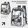 Fashion Large Capacity Transparent Backpack Zipper Portable PVC Backpack Waterproof Knapsack Students School Bag Female/Male