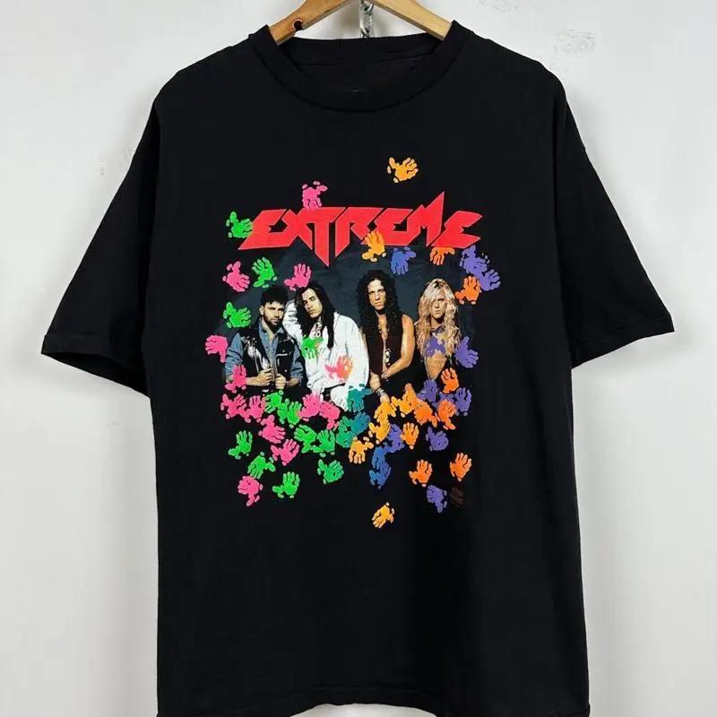 1991 Vintage Extreme Band Tour Cotton Black All Size T Shirt