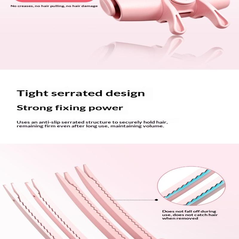 Heated Bangs Curling Clips Portable Hair Root Lifter Quick Heating No Frizz for Women Short Long Hair Styling